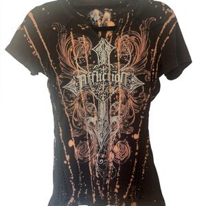 Affliction Small Women’s Graphic Short Sleeve Tee